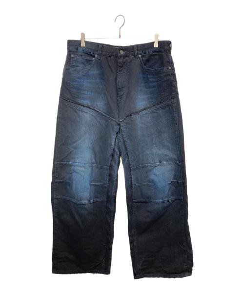 BALENCIAGA（バレンシアガ）BALENCIAGA (バレンシアガ) ダブルニーデニムパンツ インディゴ サイズ:Ｓの古着・服飾アイテム