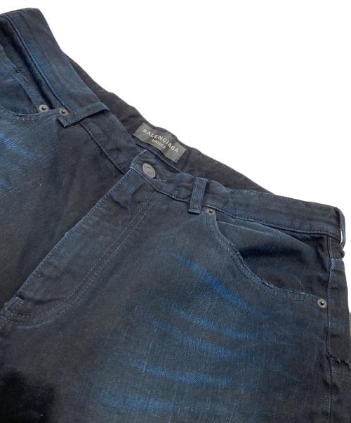 BALENCIAGA（バレンシアガ）BALENCIAGA (バレンシアガ) ダブルニーデニムパンツ インディゴ サイズ:Ｓの古着・服飾アイテム