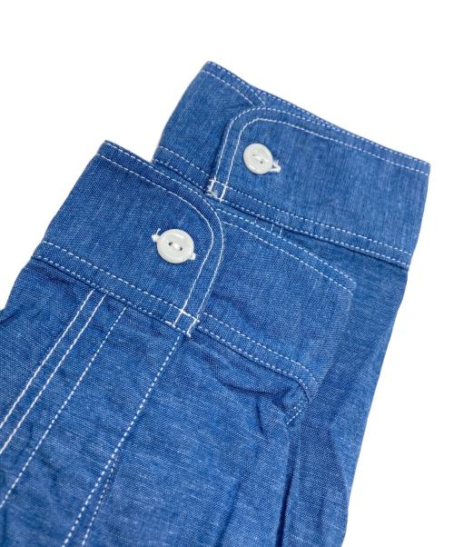 SUGAR CANE（シュガーケーン）SUGAR CANE (シュガーケーン) VAT DYE CHAMBRAY WORK SHIRT ブルー サイズ:L 未使用品の古着・服飾アイテム