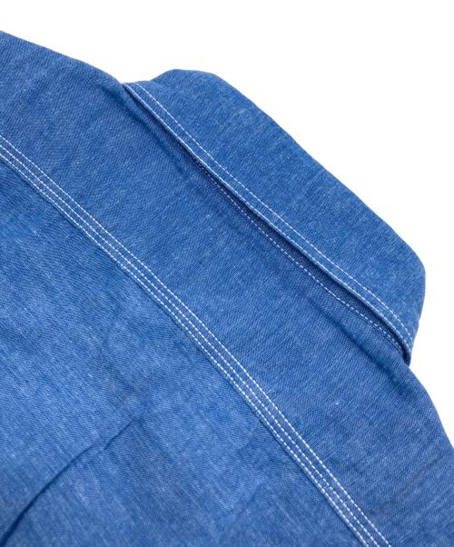 SUGAR CANE（シュガーケーン）SUGAR CANE (シュガーケーン) VAT DYE CHAMBRAY WORK SHIRT ブルー サイズ:L 未使用品の古着・服飾アイテム