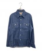 SUGAR CANEシュガーケーン）の古着「BLUE DENIM WORK SHIRT」｜インディゴ