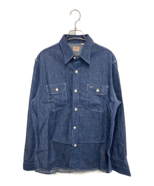 SUGAR CANE（シュガーケーン）SUGAR CANE (シュガーケーン) BLUE DENIM WORK SHIRT インディゴ サイズ:XLの古着・服飾アイテム