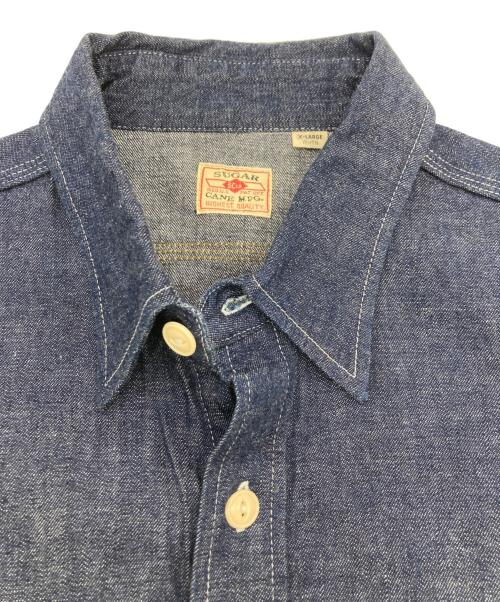 SUGAR CANE（シュガーケーン）SUGAR CANE (シュガーケーン) BLUE DENIM WORK SHIRT インディゴ サイズ:XLの古着・服飾アイテム