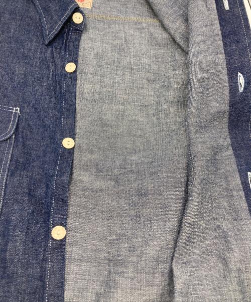 SUGAR CANE（シュガーケーン）SUGAR CANE (シュガーケーン) BLUE DENIM WORK SHIRT インディゴ サイズ:XLの古着・服飾アイテム