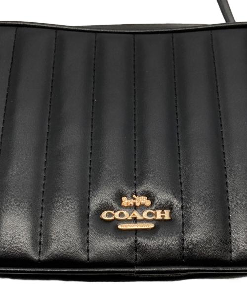 COACH（コーチ）COACH (コーチ) パフィー リニア キルティング レザー ジェス クロスボディ ブラック サイズ:なしの古着・服飾アイテム