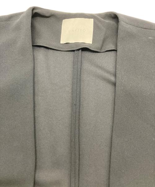 UNFILO（アンフィーロ）UNFILO (アンフィーロ) ロングジレ ブラック サイズ:Ｍの古着・服飾アイテム