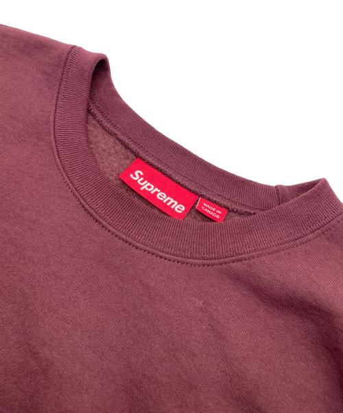 SUPREME（シュプリーム）SUPREME (シュプリーム) Small Box Crewneck マルーン（ボルドー） サイズ:XLの古着・服飾アイテム