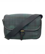 TAKEO KIKUCHIタケオキクチ）の古着「ブラックウォッチショルダーバッグ」｜ネイビー×グリーン