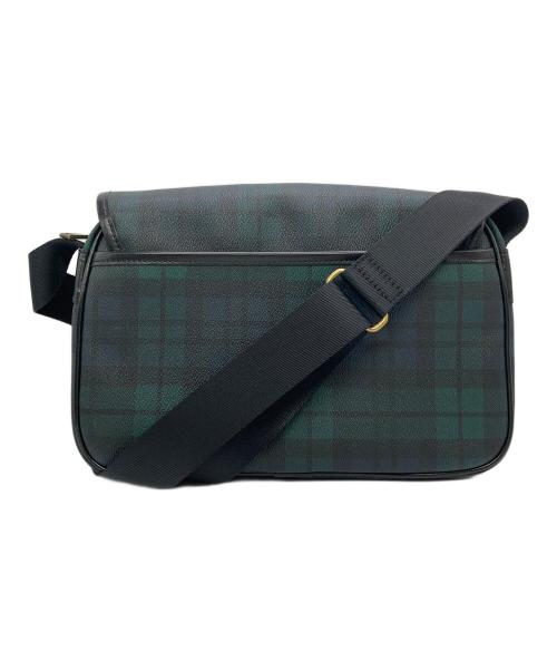 TAKEO KIKUCHI（タケオキクチ）TAKEO KIKUCHI (タケオキクチ) ブラックウォッチショルダーバッグ ネイビー×グリーンの古着・服飾アイテム