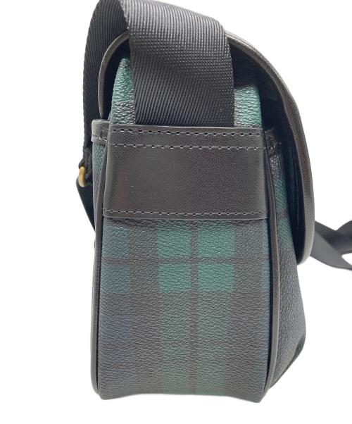 TAKEO KIKUCHI（タケオキクチ）TAKEO KIKUCHI (タケオキクチ) ブラックウォッチショルダーバッグ ネイビー×グリーンの古着・服飾アイテム