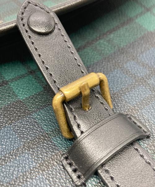 TAKEO KIKUCHI（タケオキクチ）TAKEO KIKUCHI (タケオキクチ) ブラックウォッチショルダーバッグ ネイビー×グリーンの古着・服飾アイテム