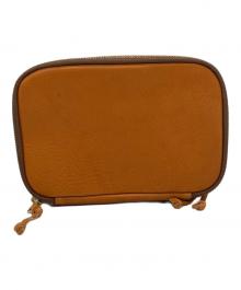 SLOW and HANDS（スロウアンドハンズ）の古着「レザーポーチ」｜ブラウン