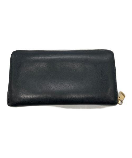 Yves Saint Laurent（イヴサンローラン）Yves Saint Laurent (イヴサンローラン) ラウンドジップウォレット ブラックの古着・服飾アイテム
