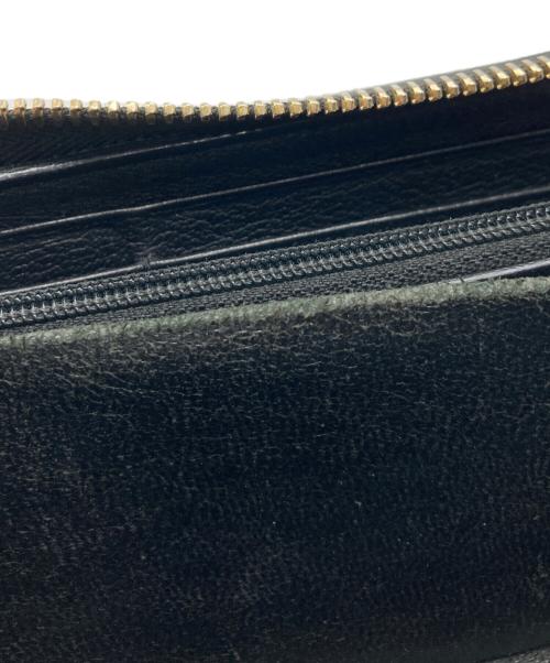 Yves Saint Laurent（イヴサンローラン）Yves Saint Laurent (イヴサンローラン) ラウンドジップウォレット ブラックの古着・服飾アイテム