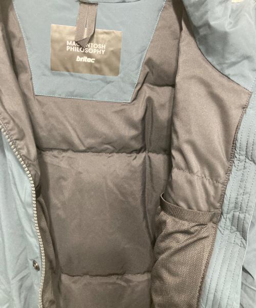 MACKINTOSH PHILOSOPHY（マッキントッシュ フィロソフィー）MACKINTOSH PHILOSOPHY (マッキントッシュ フィロソフィー) ブリテック  ダウンブルゾン シルキータッチナイロン ネイビー サイズ:38の古着・服飾アイテム