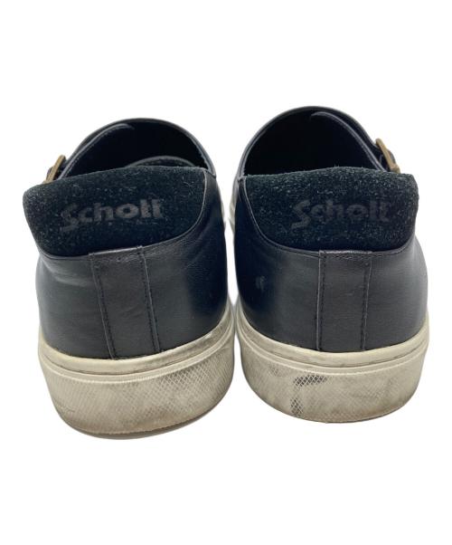 SCHOTT BROS.（ショット）SCHOTT BROS. (ショットブロス) スリッポン ブラック サイズ:3の古着・服飾アイテム