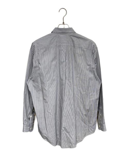 MIYAKE DESIGN STUDIO（ミヤケ デザイン スタジオ）MIYAKE DESIGN STUDIO (ミヤケ デザイン スタジオ) ストライプシャツ グレー サイズ:Lの古着・服飾アイテム