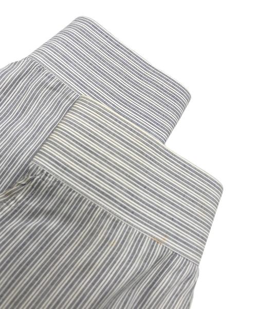 MIYAKE DESIGN STUDIO（ミヤケ デザイン スタジオ）MIYAKE DESIGN STUDIO (ミヤケ デザイン スタジオ) ストライプシャツ グレー サイズ:Lの古着・服飾アイテム