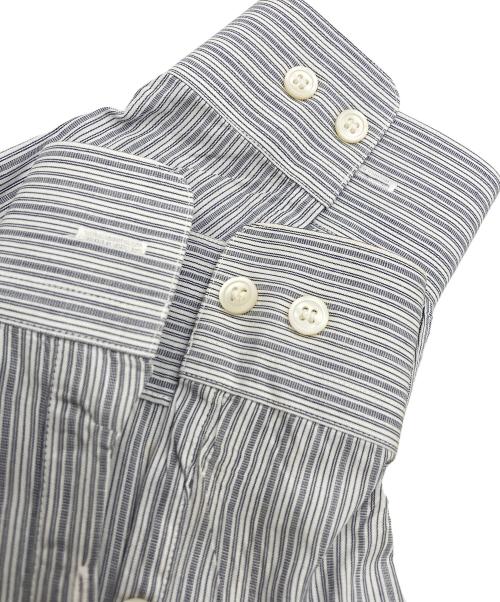 MIYAKE DESIGN STUDIO（ミヤケ デザイン スタジオ）MIYAKE DESIGN STUDIO (ミヤケ デザイン スタジオ) ストライプシャツ グレー サイズ:Lの古着・服飾アイテム