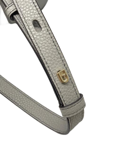 FURLA（フルラ）FURLA (フルラ) AURA MINI DRAWSTRING ショルダーバッグ グレー サイズ:なしの古着・服飾アイテム