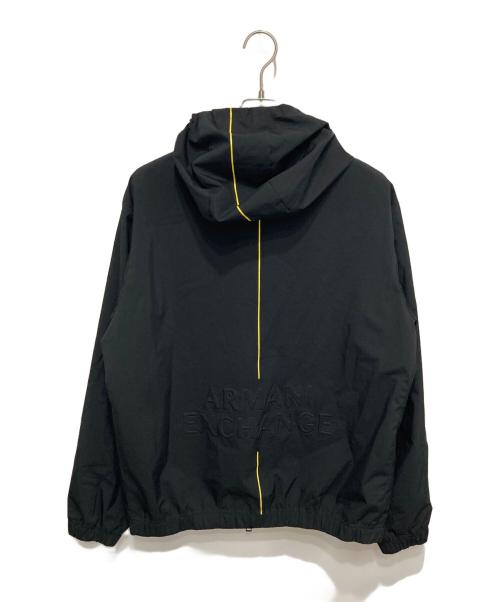 ARMANI EXCHANGE（アルマーニ エクスチェンジ）ARMANI EXCHANGE (アルマーニ エクスチェンジ) フロントポケット フーデッドジャケット ブラック サイズ:Lの古着・服飾アイテム