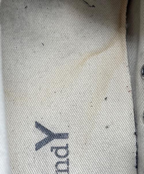 GROUND Y（グラウンドワイ）GROUND Y (グラウンドワイ) COTTON CANVAS MIDDLE RISE SNEAKERS ブラック サイズ:SS（実寸をご確認ください）の古着・服飾アイテム