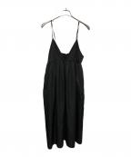 SLOBE IENAスローブ イエナ）の古着「タフタギャザーキャミワンピース」｜ブラック