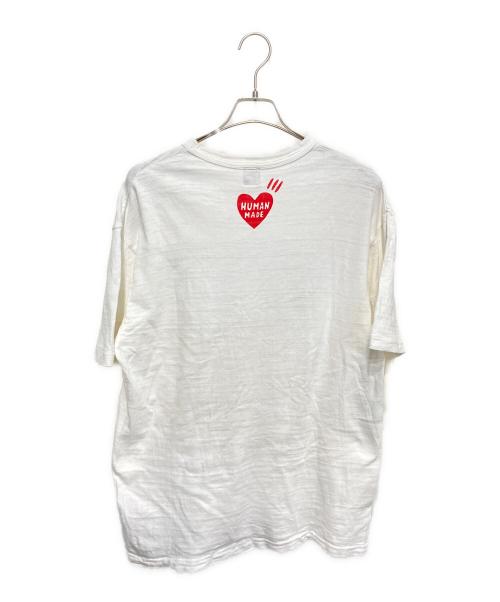 HUMAN MADE（ヒューマンメイド）HUMAN MADE (ヒューマンメイド) ロゴプリントTシャツ ホワイト サイズ:XLの古着・服飾アイテム