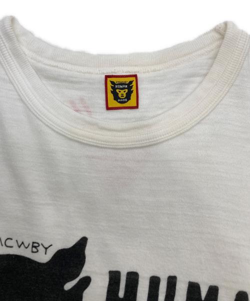 HUMAN MADE（ヒューマンメイド）HUMAN MADE (ヒューマンメイド) ロゴプリントTシャツ ホワイト サイズ:XLの古着・服飾アイテム