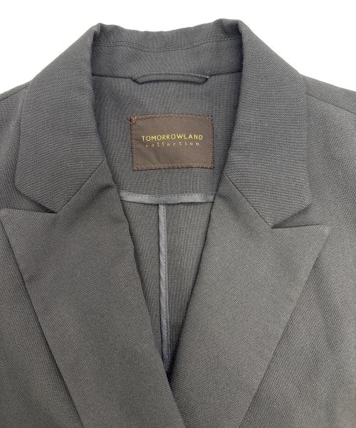 TOMORROW LAND（トゥモローランド）TOMORROW LAND (トゥモローランド) プリペラストレッチ ダブルブレストジレ グレー サイズ:36の古着・服飾アイテム