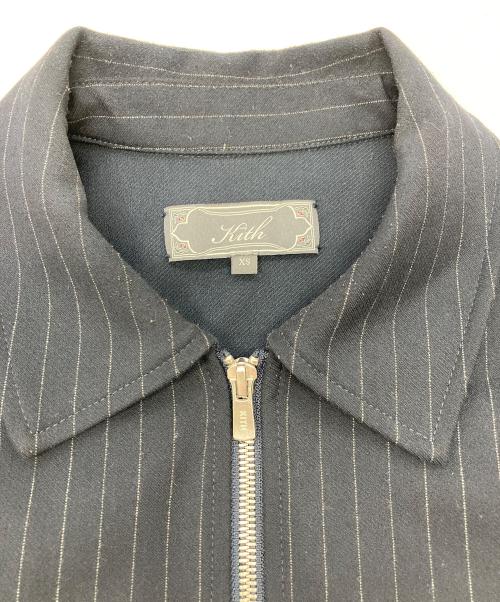 KITH（キス）KITH (キス) ダブル ウィーブ フル ジップ コーチ ジャケット ネイビー サイズ:XSの古着・服飾アイテム