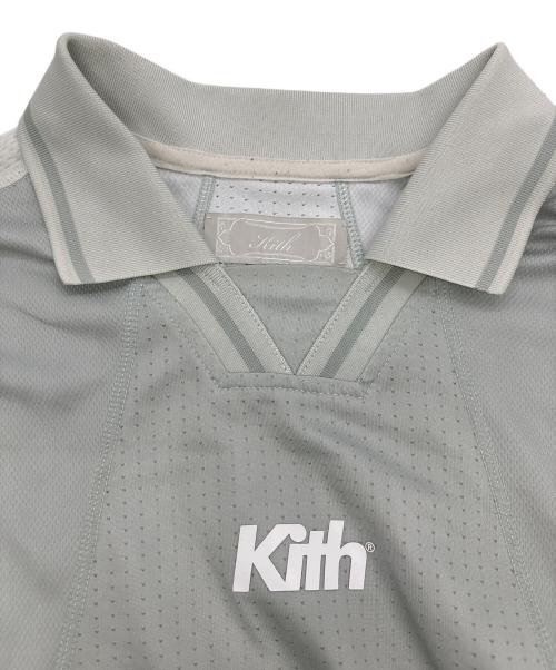 KITH（キス）KITH (キス) Long Sleeve Panelled Otto Polo グリーン サイズ:Lの古着・服飾アイテム
