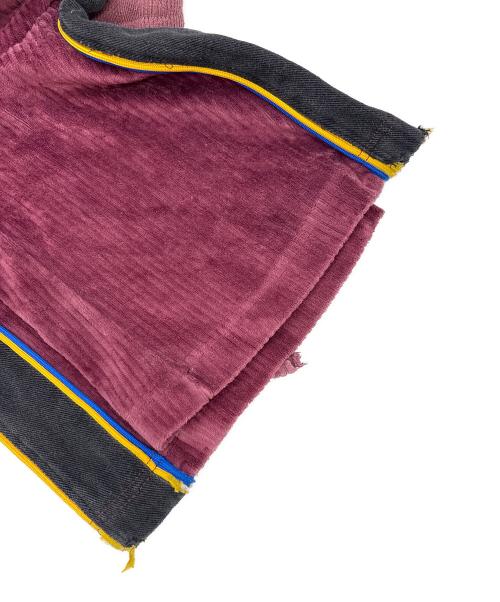 DIESEL（ディーゼル）DIESEL (ディーゼル) サイドライン Dロゴ コーデュロイ トラックパンツ パープル サイズ:Ｍの古着・服飾アイテム