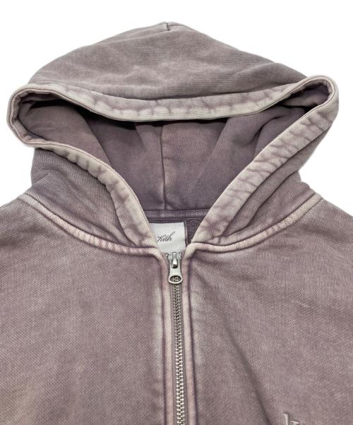 KITH（キス）KITH (キス) women tanner sueded hoodie パープル サイズ:Lの古着・服飾アイテム