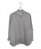 COMOLIコモリ）の古着「KHADIプルオーバーシャツ」｜グレー