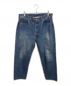 A.PRESSEアプレッセ）の古着「Washed Denim Wide Pants」｜インディゴ