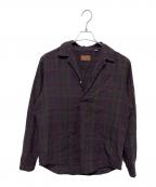COLONYCLOTHING×Tatsuya Nakamuraコロニークロージング×）の古着「10th Anniversary / プールサイドシャツ」｜パープル×オリーブ