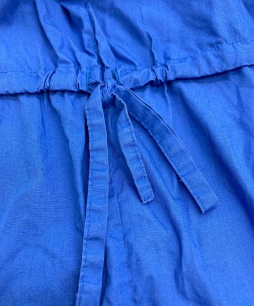 mizuiro-ind（ミズイロインド）mizuiro-ind (ミズイロインド) スタンドカラーダブルリボンシャツチュニック ブルー サイズ:FREEの古着・服飾アイテム