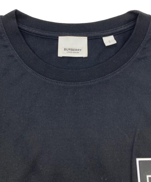 BURBERRY（バーバリー）BURBERRY (バーバリー) LOGO APPLIQUE COTTON T-SHIRT ブラック サイズ:Ｓの古着・服飾アイテム