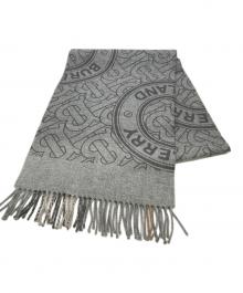 BURBERRY LONDON（バーバリーロンドン）の古着「TBモノグラムカシミヤストール」｜グレー