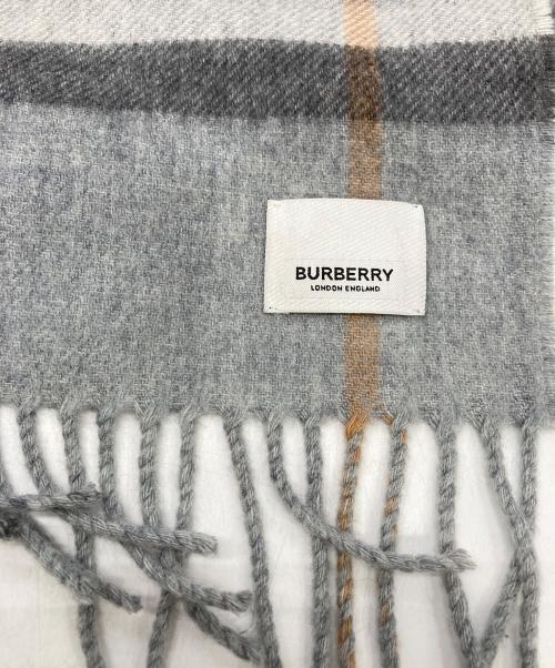 BURBERRY LONDON（バーバリーロンドン）BURBERRY LONDON (バーバリーロンドン) TBモノグラムカシミヤストール グレーの古着・服飾アイテム