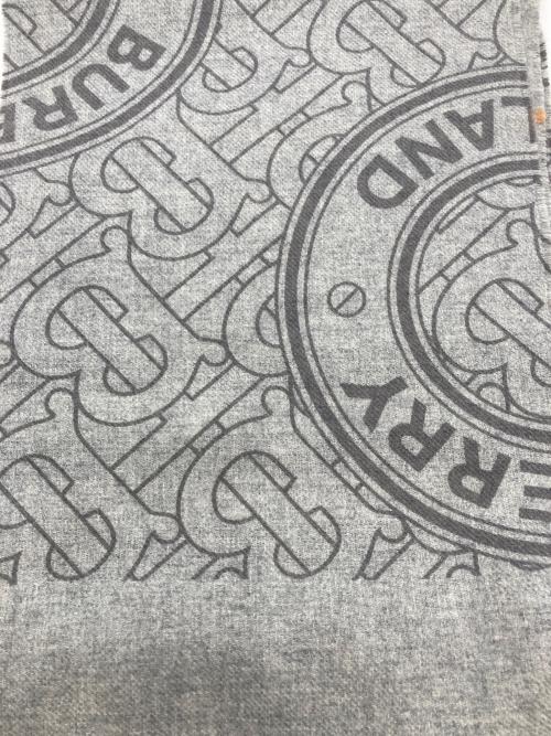 BURBERRY LONDON（バーバリーロンドン）BURBERRY LONDON (バーバリーロンドン) TBモノグラムカシミヤストール グレーの古着・服飾アイテム