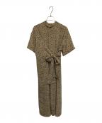 CLANEクラネ）の古着「CIRCLE FLOWER OP / サークルフラワーワンピース」｜ベージュ