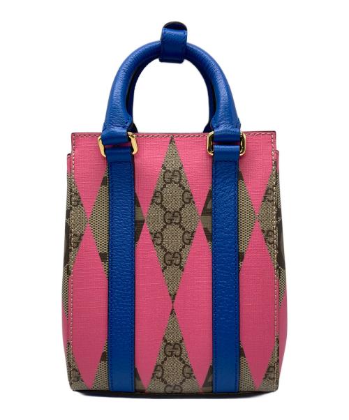 GUCCI（グッチ）GUCCI (グッチ) 2WAYハンドバッグ ピンクベージュの古着・服飾アイテム