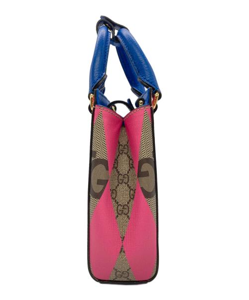 GUCCI（グッチ）GUCCI (グッチ) 2WAYハンドバッグ ピンクベージュの古着・服飾アイテム