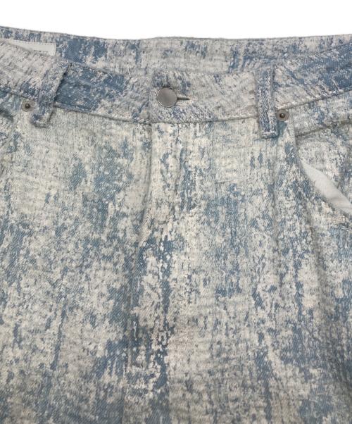 ZARA（ザラ）ZARA (ザラ) 擦り切れたディテール入りバギーフィットジーンズ ブルー サイズ:44の古着・服飾アイテム