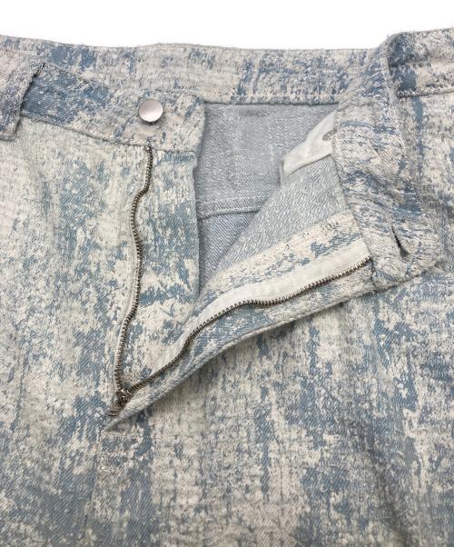 ZARA（ザラ）ZARA (ザラ) 擦り切れたディテール入りバギーフィットジーンズ ブルー サイズ:44の古着・服飾アイテム