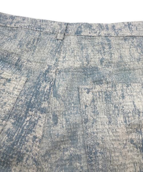 ZARA（ザラ）ZARA (ザラ) 擦り切れたディテール入りバギーフィットジーンズ ブルー サイズ:44の古着・服飾アイテム