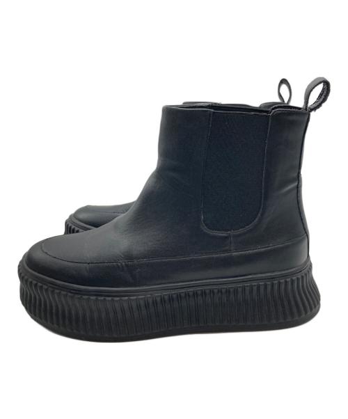 GEMMA LINN（ジェマ リン）GEMMA LINN (ジェマ リン) AKIKO KIZU (アキコ) 【レイン対応】サイドゴアブーツ ブラック サイズ:24ｃｍの古着・服飾アイテム