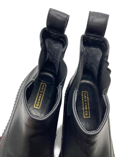 GEMMA LINN（ジェマ リン）GEMMA LINN (ジェマ リン) AKIKO KIZU (アキコ) 【レイン対応】サイドゴアブーツ ブラック サイズ:24ｃｍの古着・服飾アイテム